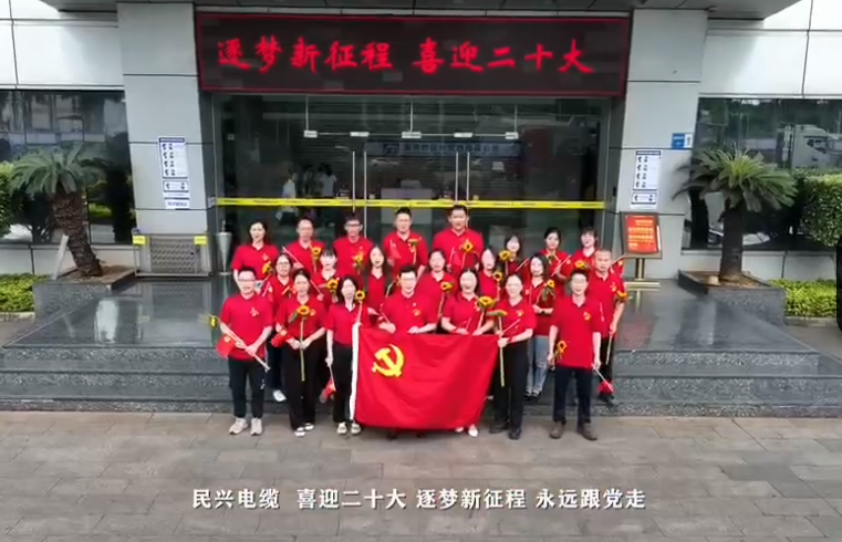 民興電纜喜迎二十大，奮進新征程！